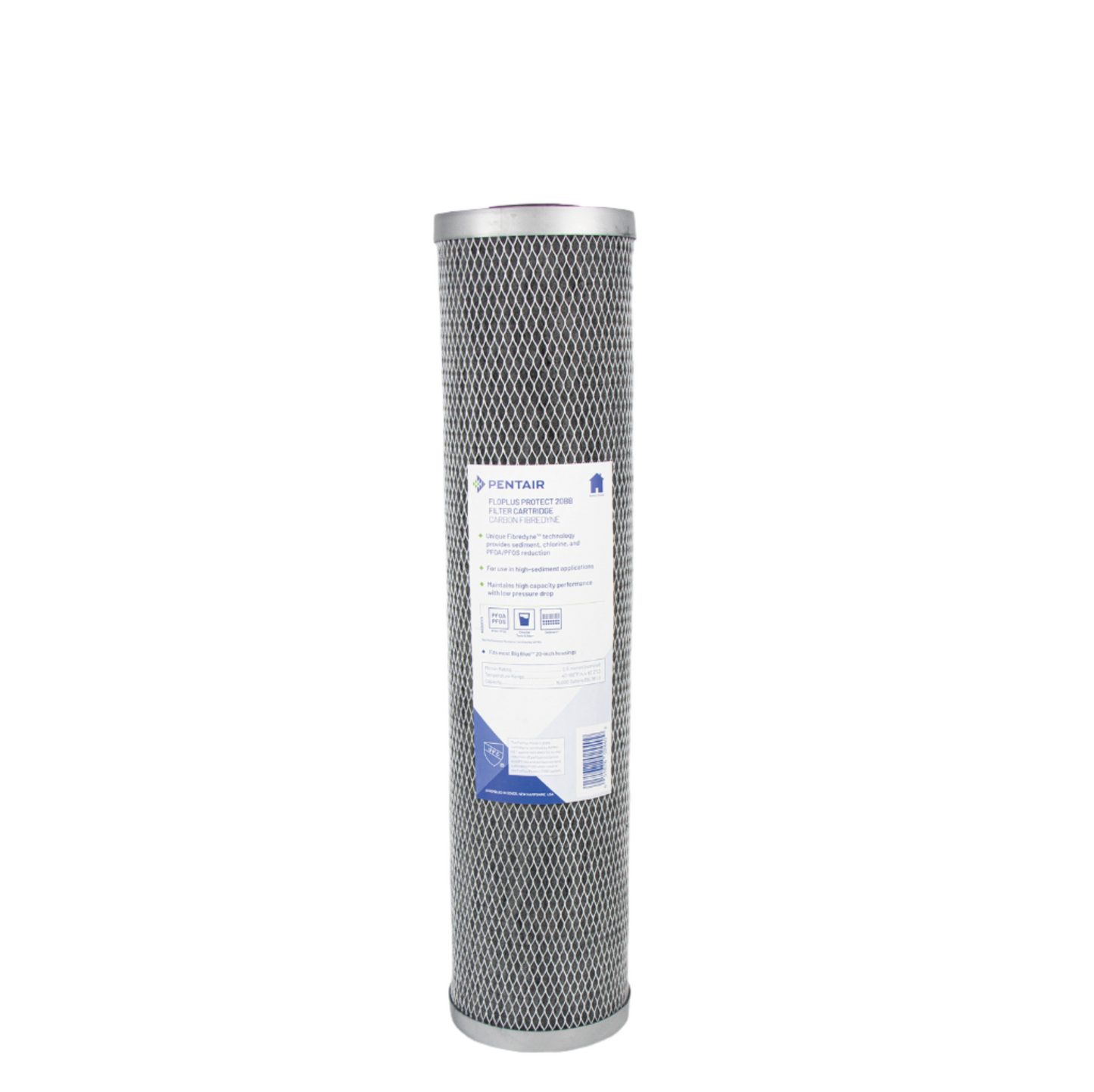 PENTAIR FloPlus Protect Whole House Carbon Fibredyne Block 20” Big Blue Replacement Cartridge