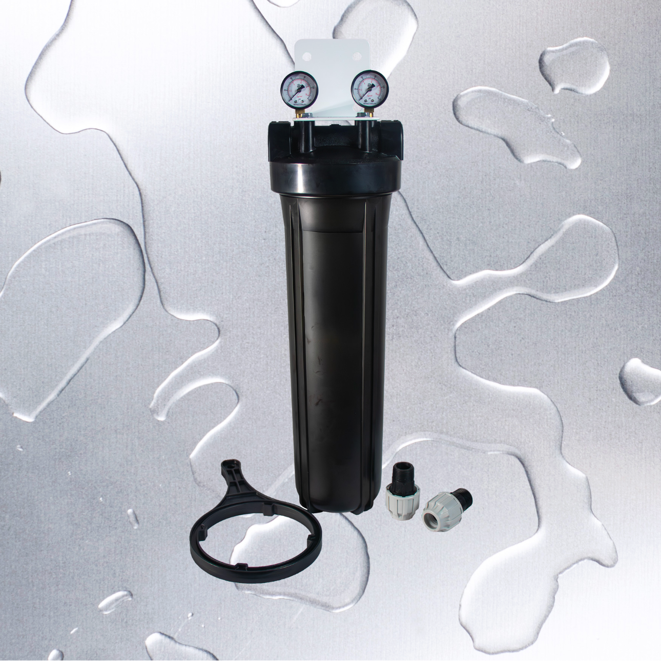 SPECTRUM Aqualyze Single System Black Large Diameter 10"