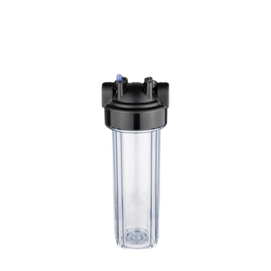 CORE Clear Filter Cartridge Housing PRV 10" Regular (2.5") With 3/4" Ports