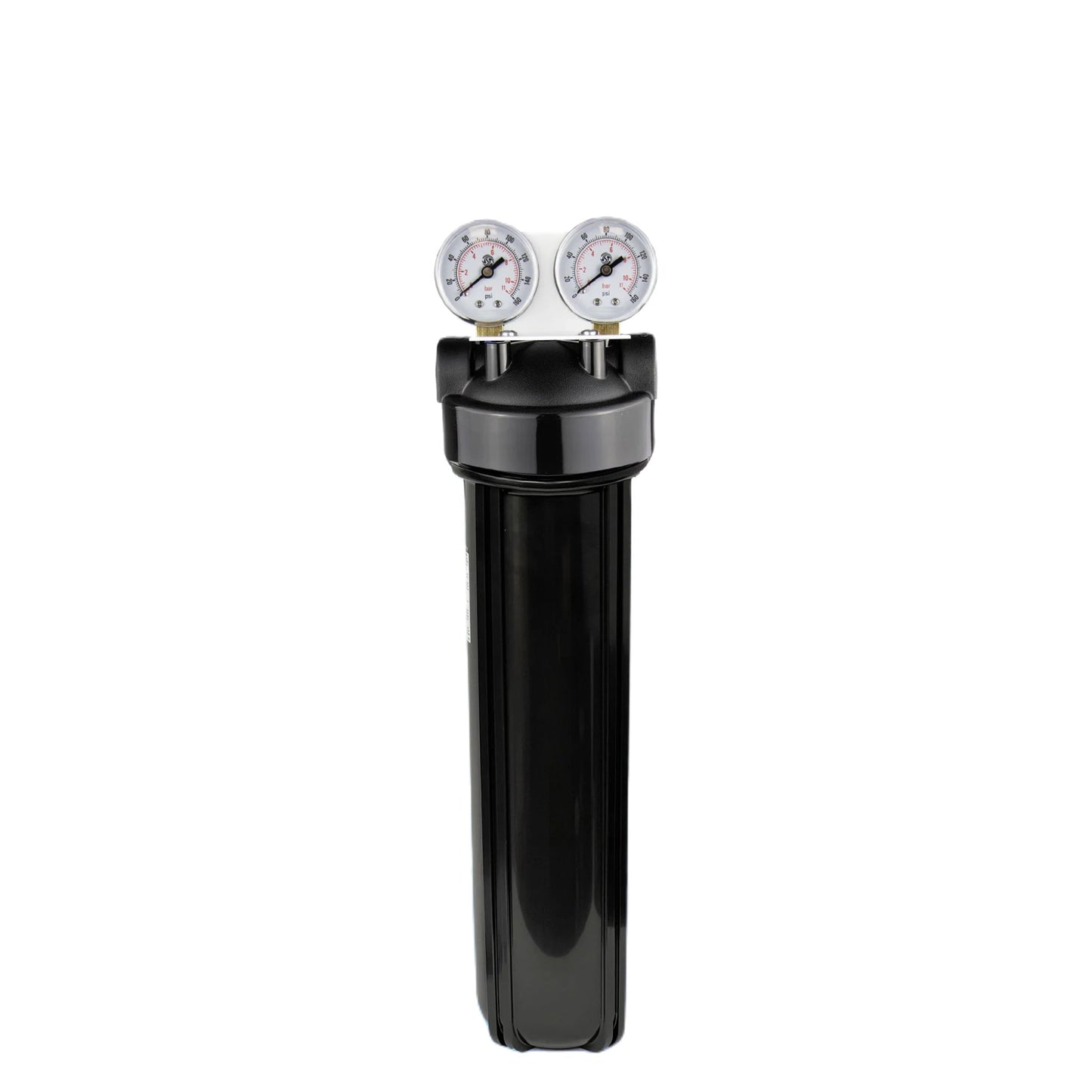 CORE Single Plastic Filter Housing System 20" Large Diameter (4.5") With 1" Ports