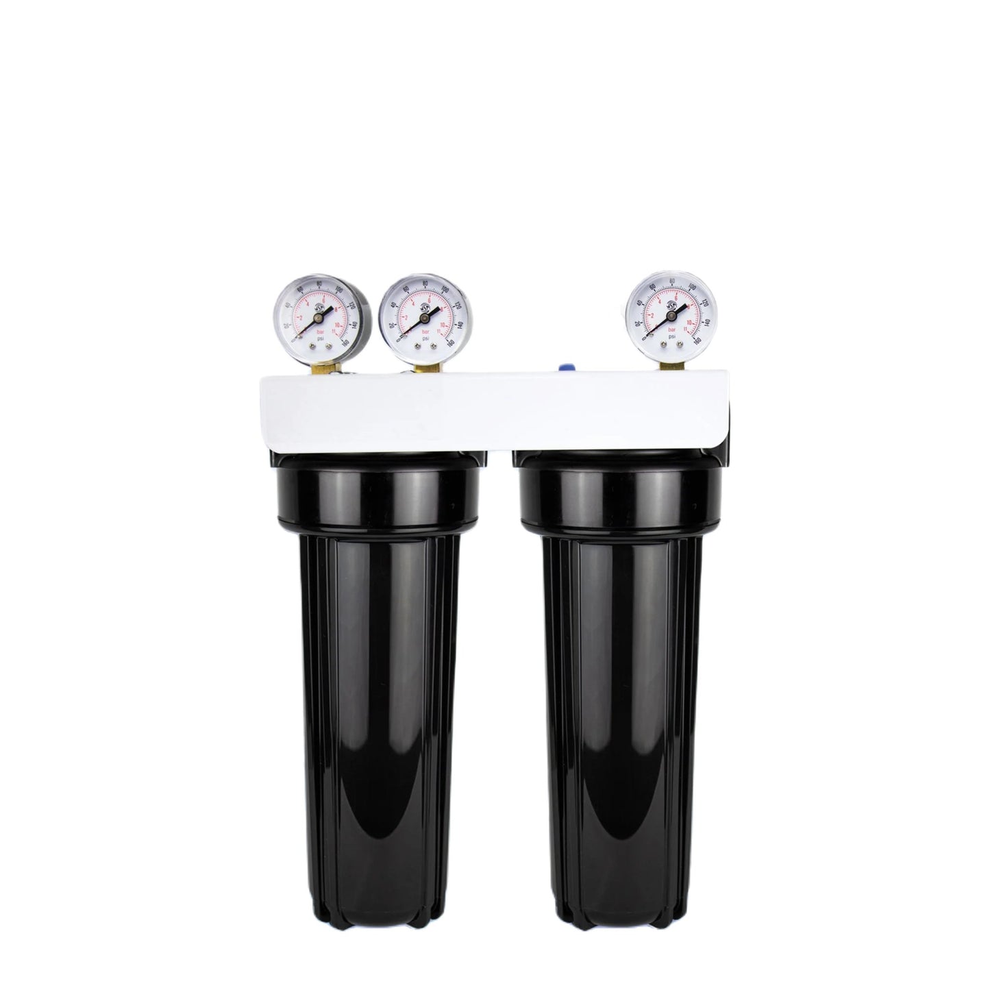 CORE Double Plastic Filter Housing System 10" Regular (2.5") With 3/4" Ports