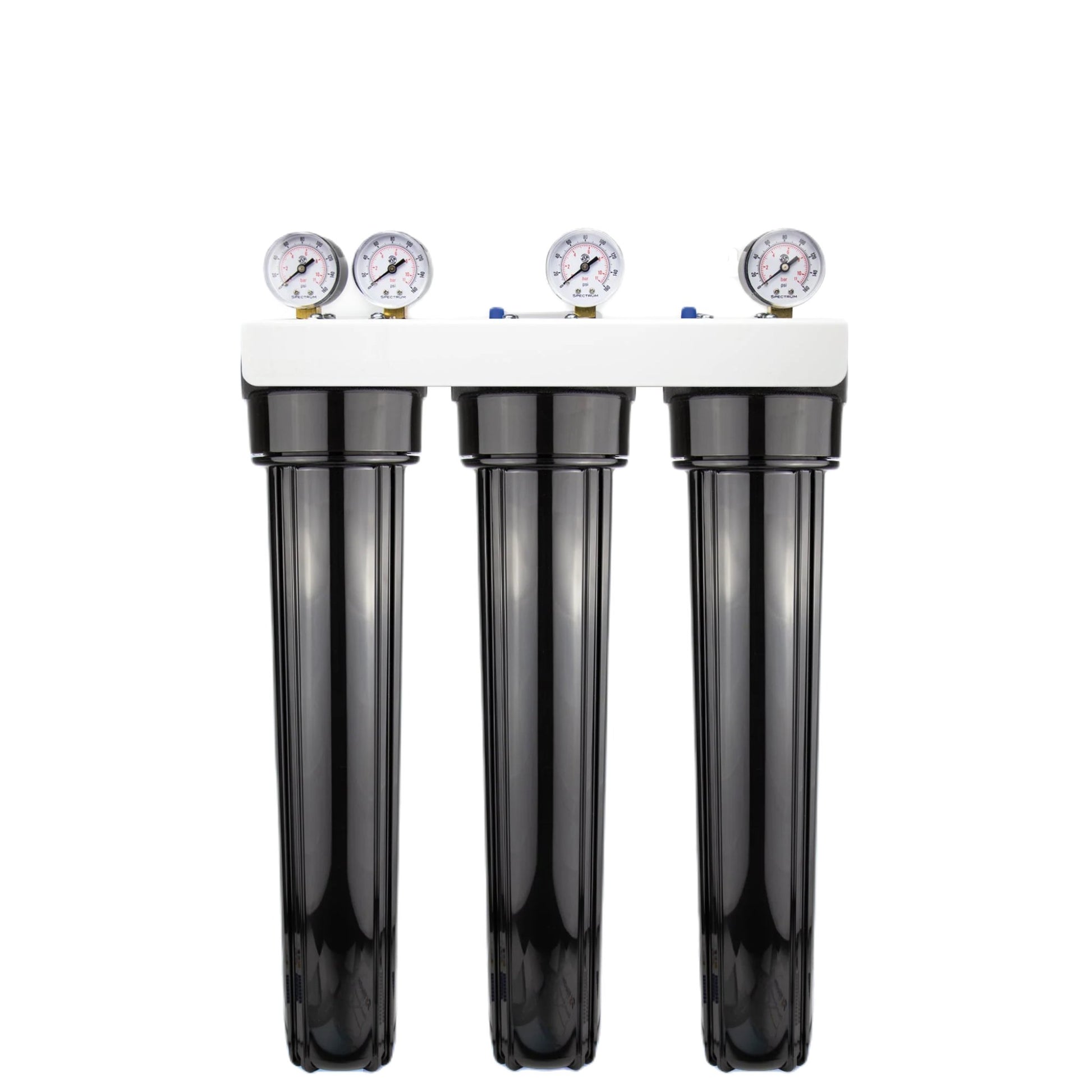 CORE Triple Plastic Filter Housing System 20" Regular (2.5") With 3/4" Ports