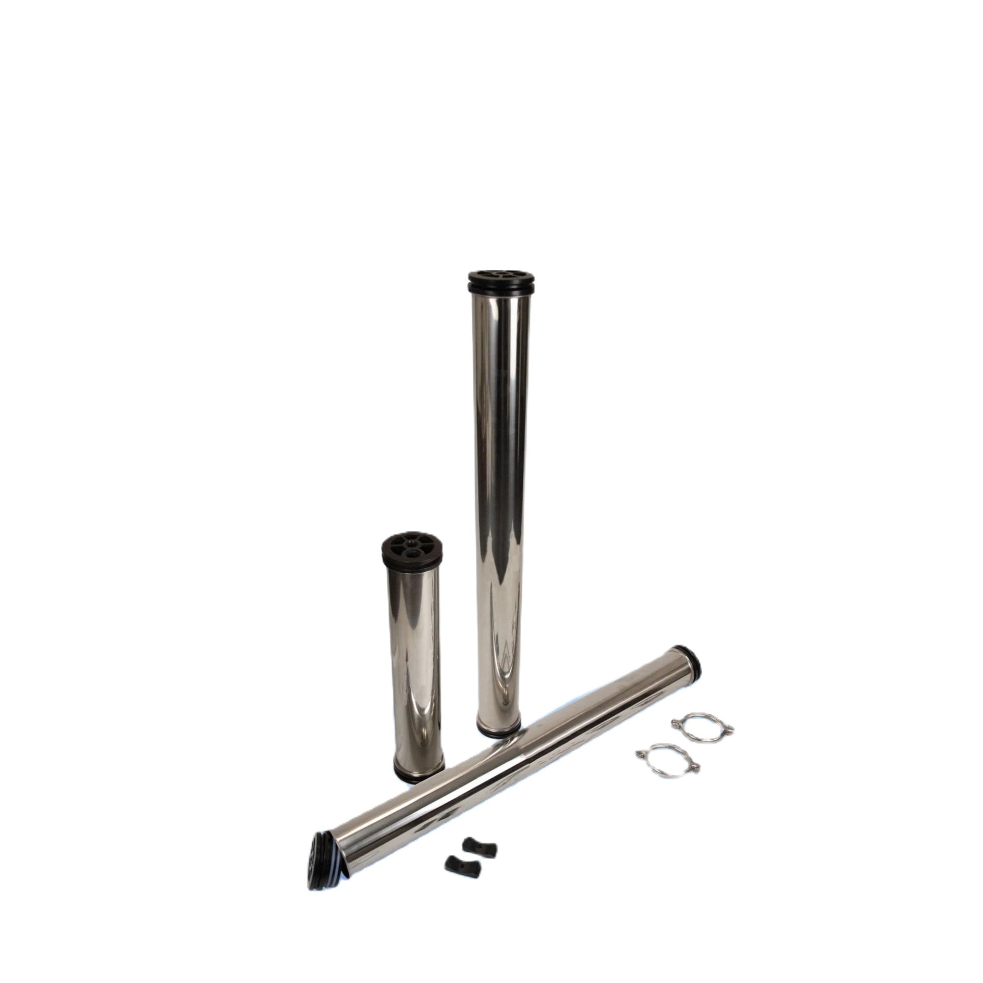 VALUE  304L Stainless Steel Reverse Osmosis Membrane Housing 4" x 40"  1/2" x 3/4" Ports