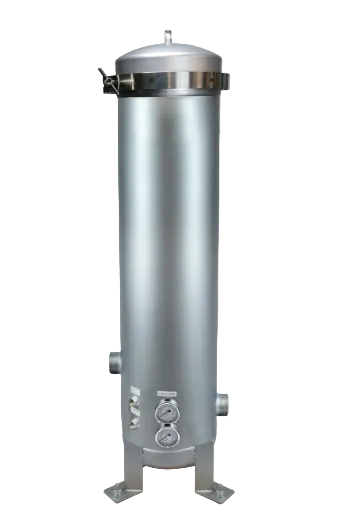 SPECTRUM INOX 7 X 20" Filter Housing 2" with Gauge Ports: SFH-SPC-7-20-2-GP-ML