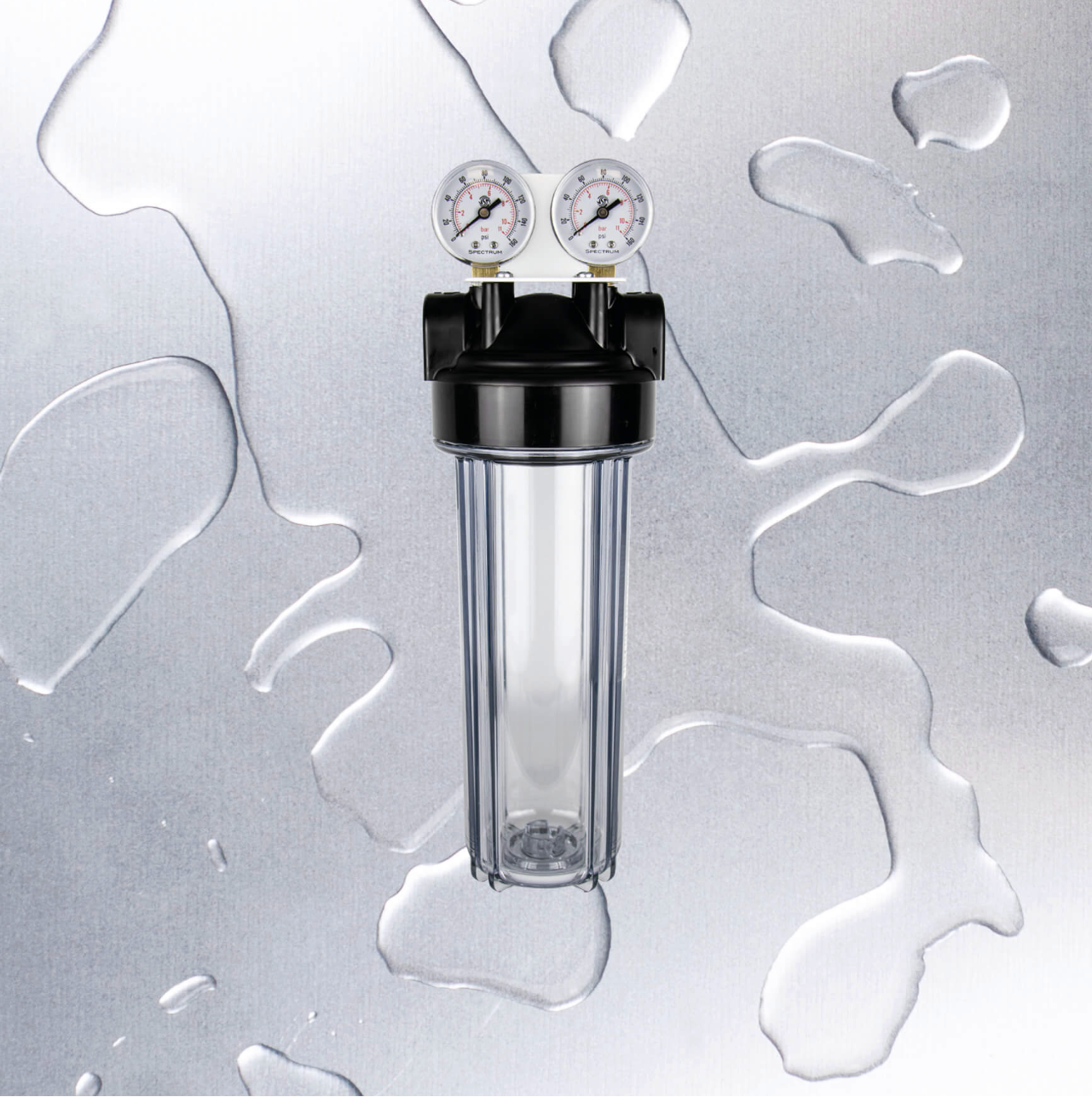 SPECTRUM Aqualyze Single System Clear Regular Diameter 10"