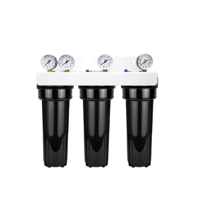 CORE Triple Plastic Filter Housing System 10" Regular (2.5") With 3/8" Ports