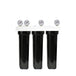 CORE Triple Plastic Filter Housing System 20" Large Diameter (4.5") With 1" Ports