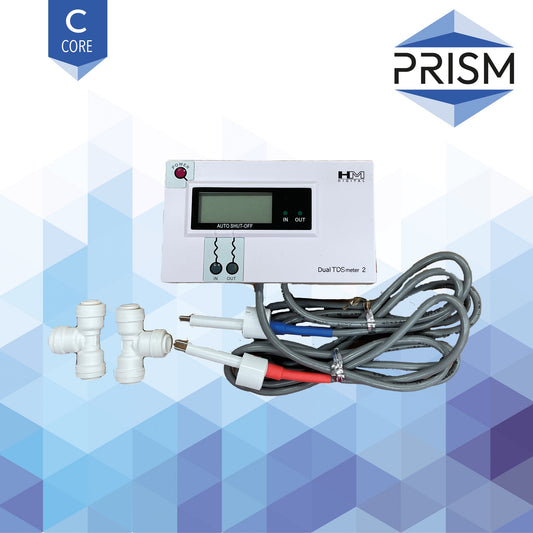 TDS-DM2   :   Water Resistant Dual TDS Meter with 1/4 Push Fit Connections