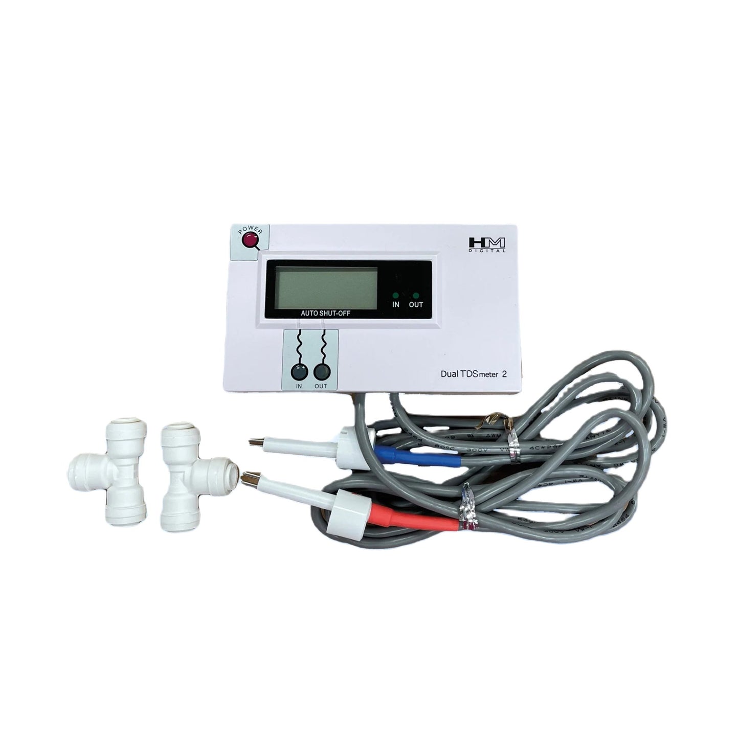 TDS-DM2   :   Water Resistant Dual TDS Meter with 1/4 Push Fit Connections